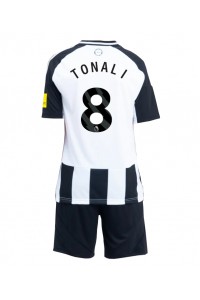 Newcastle United Sandro Tonali #8 Jalkapallovaatteet Lasten Kotipeliasu 2024-25 Lyhythihainen (+ Lyhyet housut)